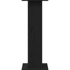 vidaXL Soportes para Altavoces 2 pcs Roble Negro 30 x 30 x 80 cm