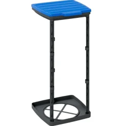 vidaXL Productos Del Hogar-Soportes para bolsas de basura 2 uds PP negro y azul 60 L