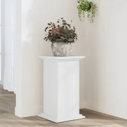 vidaXL Soportes para plantas madera de ingeniería 33x33x60 cm Blanco