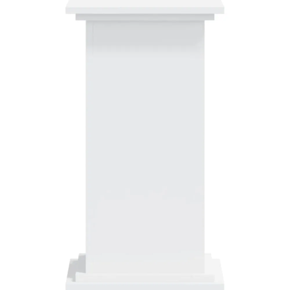 vidaXL Soportes para plantas madera de ingeniería 33x33x60 cm Blanco