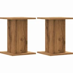 vidaXL Jardín-Soportes para plantas 2 uds madera artisian 30x30x40 cm