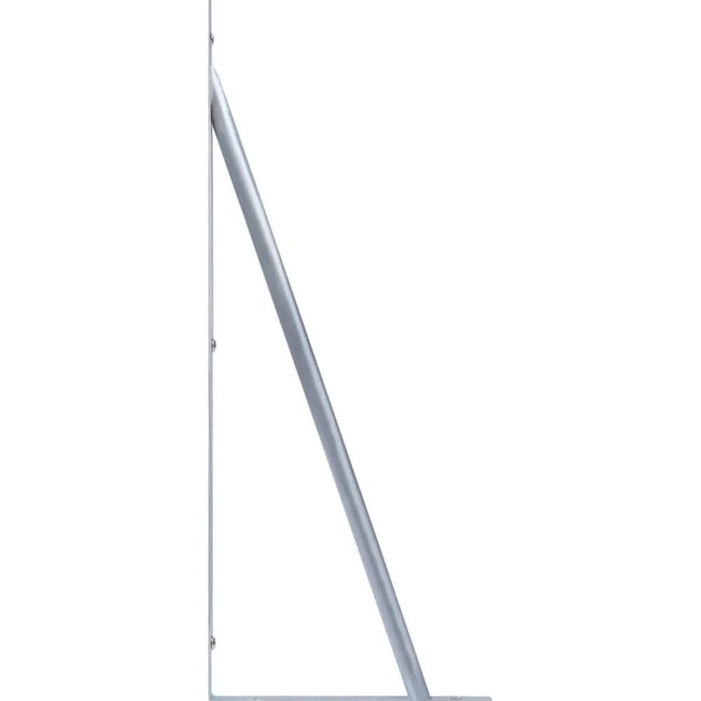 vidaXL Soportes para postes de valla 2 unidades acero galvanizado Online