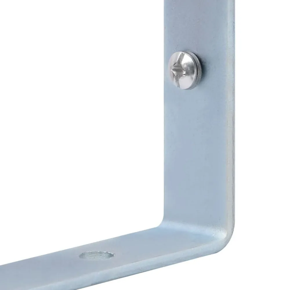 vidaXL Soportes para postes de valla 2 unidades acero galvanizado Online