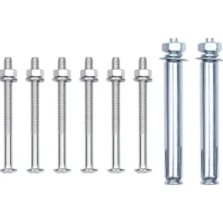 vidaXL Soportes para postes de valla 2 unidades acero galvanizado Online
