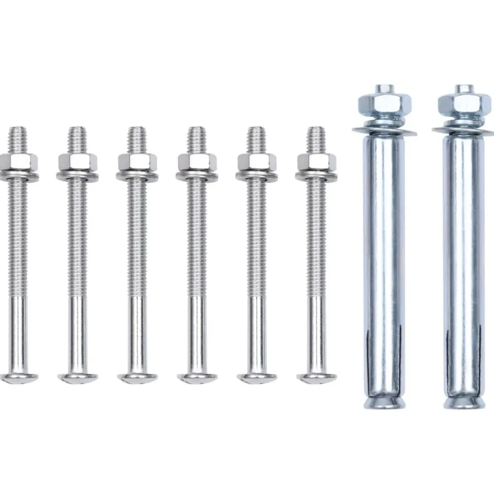 vidaXL Soportes para postes de valla 2 unidades acero galvanizado Online