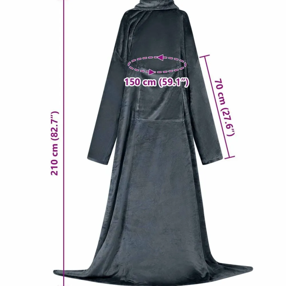 vidaXL Ropa Y Accesorios-Sudadera manta Tamaño F Franela