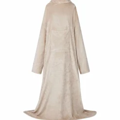 vidaXL Sudadera manta Tamaño F Franela Beige
