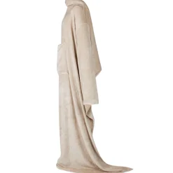 vidaXL Sudadera manta Tamaño F Franela Beige
