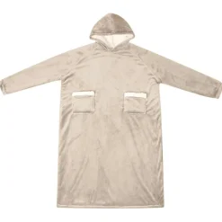 vidaXL Sudadera manta M Forro Polar y Franela Beige Sale
