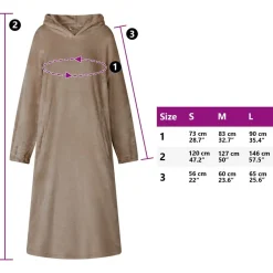 vidaXL Sudadera manta s Franela Camel Sale