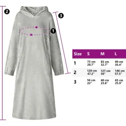 vidaXL Sudadera manta s Franela Gris Discount