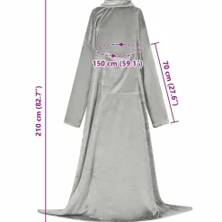 vidaXL Ropa Y Accesorios-Sudadera manta Tamaño F Franela