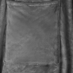 vidaXL Sudadera manta Tamaño F Franela Gris oscuro New