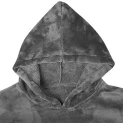 vidaXL Sudadera manta s Franela Gris oscuro