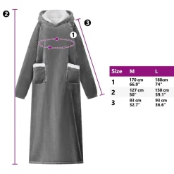 vidaXL Ropa Y Accesorios-Sudadera manta M Forro Polar y Franela