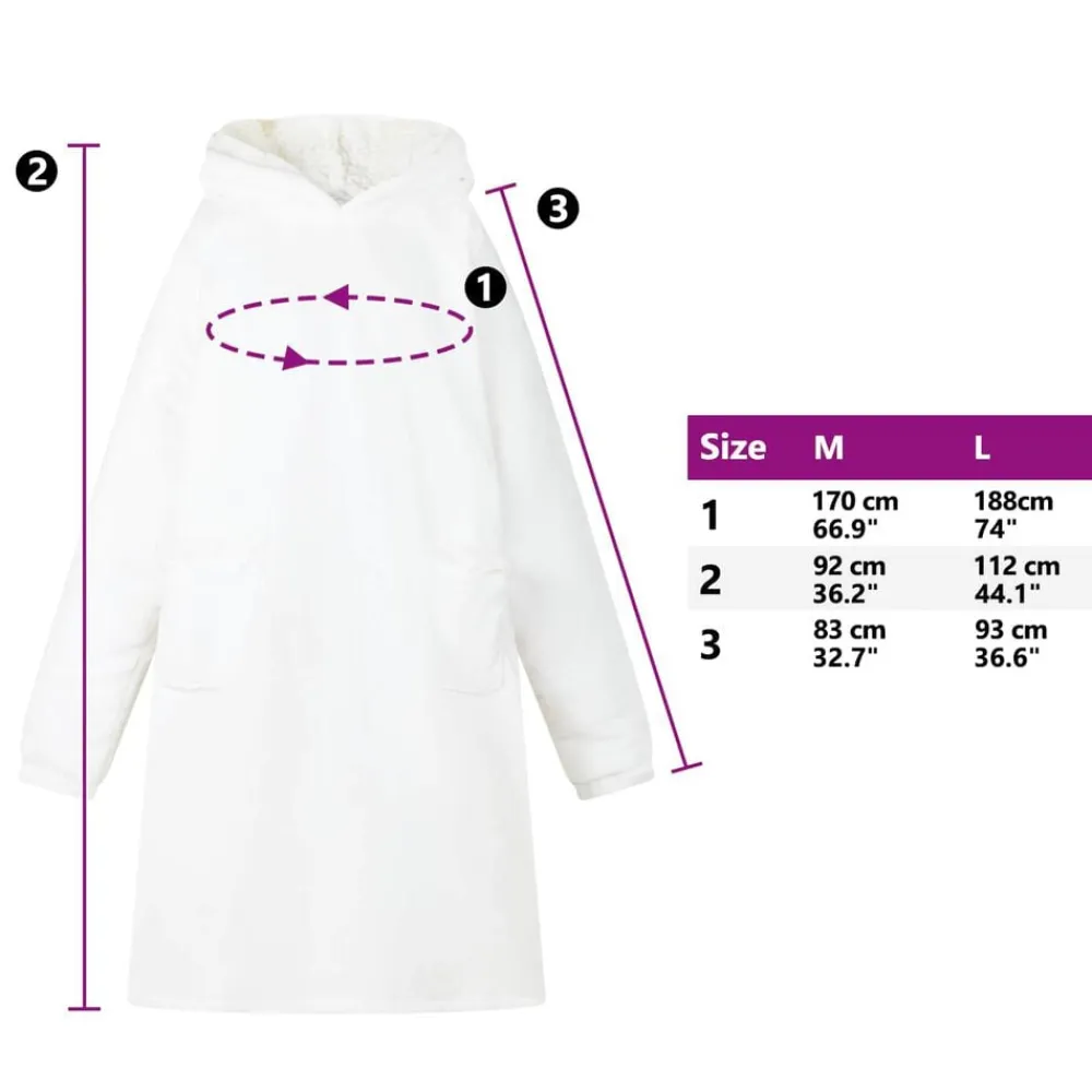 vidaXL Ropa Y Accesorios-Sudadera manta M Forro Polar y Franela