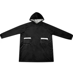 vidaXL Sudadera manta M Forro Polar y Franela Negro Best