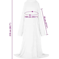 vidaXL Ropa Y Accesorios-Sudadera manta Tamaño F Franela