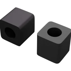 vidaXL Sujeta Cajón 2 pcs Negro 15 x 15 x 15mm Copólímero PP Best
