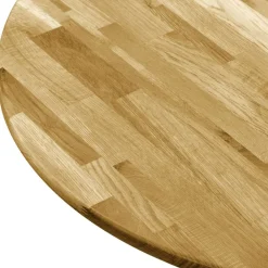 vidaXL Accesorios Para Mesas-Superficie de mesa redonda madera maciza de roble 23 mm 500 mm