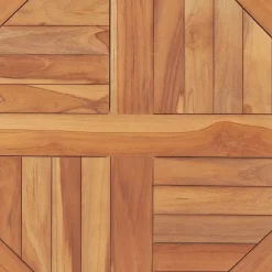 vidaXL Superficie de mesa redonda madera maciza de teca 2,5 cm 60 cm