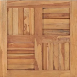 vidaXL Accesorios Para Mesas-Superficie de mesa de madera maciza de teca 60x60x2,5 cm