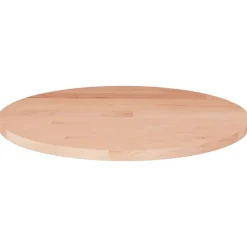 vidaXL Accesorios Para Mesas-Superficie de mesa redonda madera de roble sin tratar Ø30x1,5cm