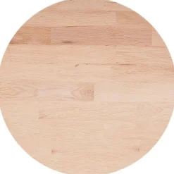 vidaXL Accesorios Para Mesas-Superficie de mesa redonda madera de roble sin tratar Ø30x1,5cm