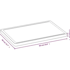 vidaXL Tabla de cortar de bambú 40x60x1,5 cm Sale