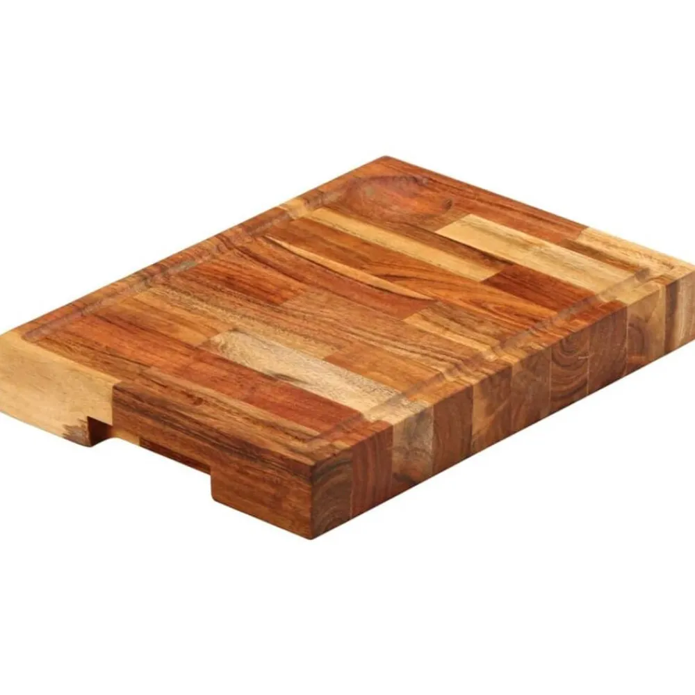vidaXL Tabla de cortar madera maciza de acacia 30x21x4 cm Best