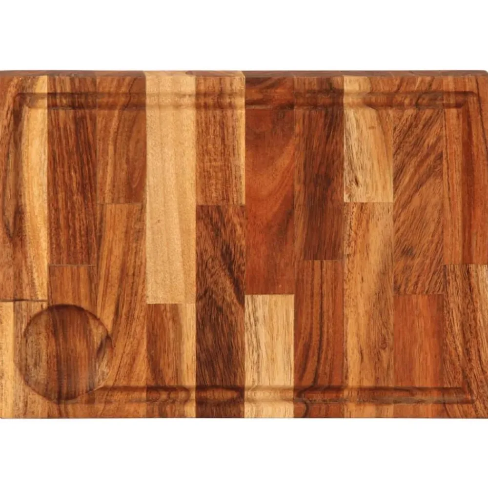 vidaXL Tabla de cortar madera maciza de acacia 30x21x4 cm Best