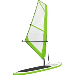 vidaXL Actividades Al Aire Libre-Tabla de paddle surf inflable con vela y blanca