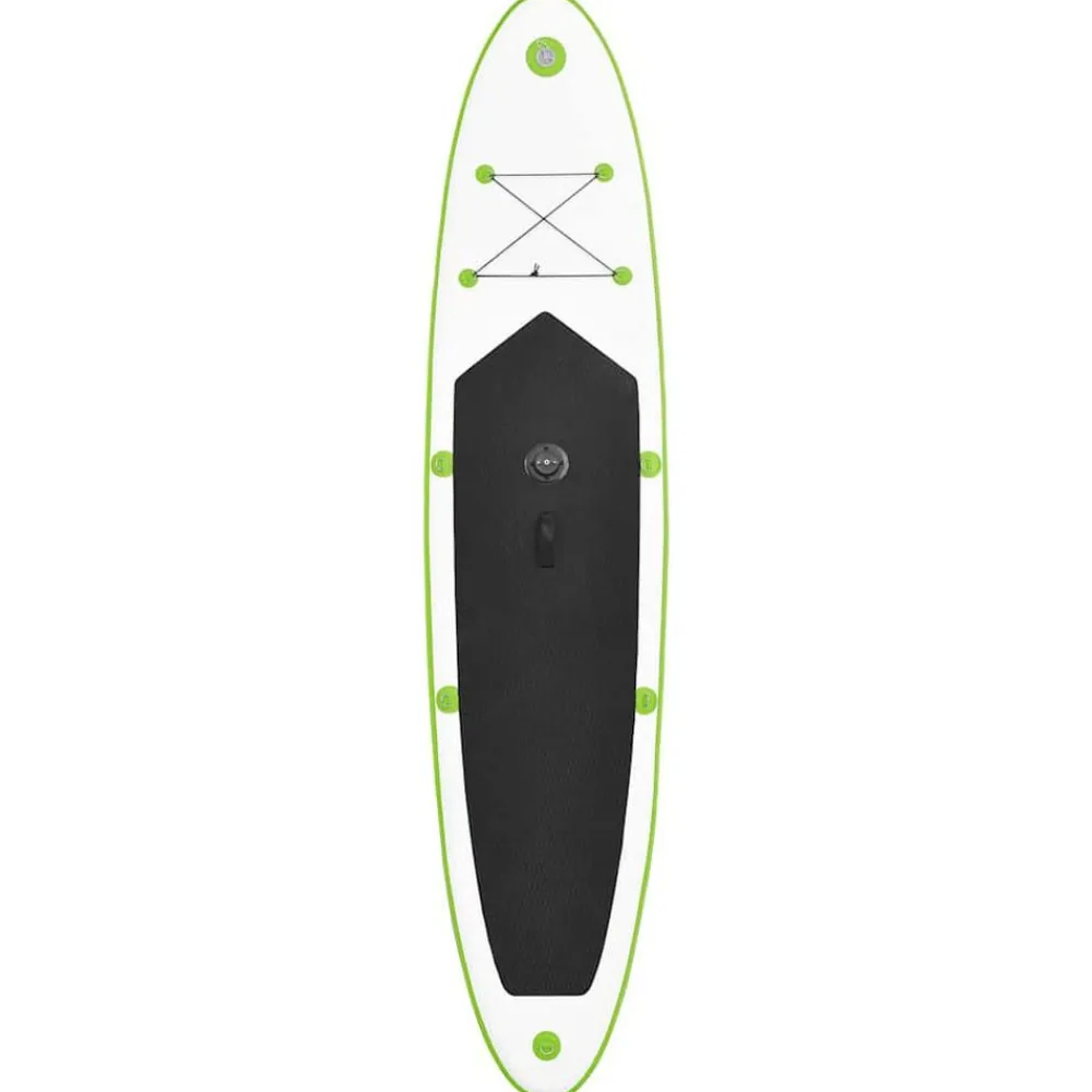vidaXL Actividades Al Aire Libre-Tabla de paddle surf inflable con vela y blanca