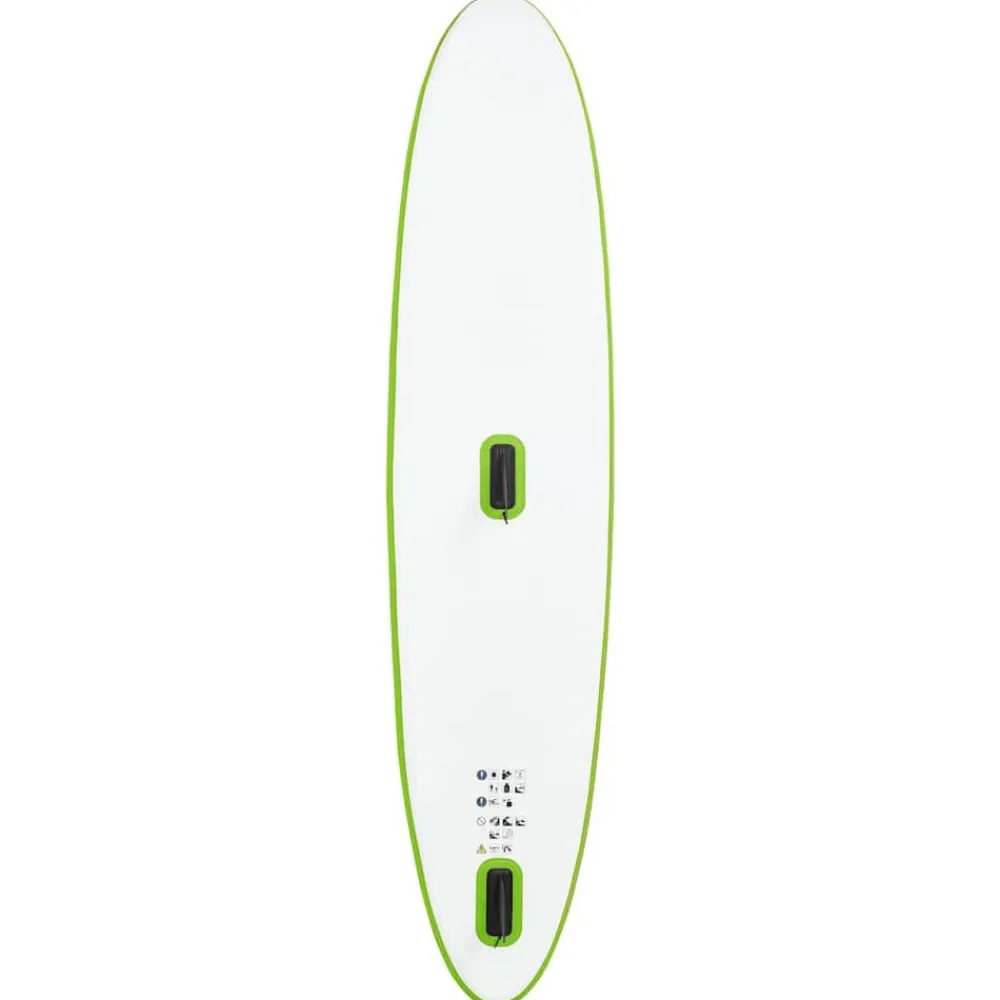 vidaXL Actividades Al Aire Libre-Tabla de paddle surf inflable con vela y blanca