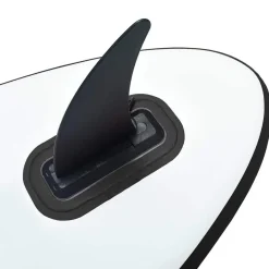 vidaXL Tabla de paddle surf inflable con vela y blanco Negro Hot