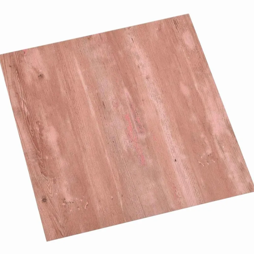 vidaXL Materiales De Construcción-Tablas de Suelo 55 pcs Rojo 5,11 m² PVC