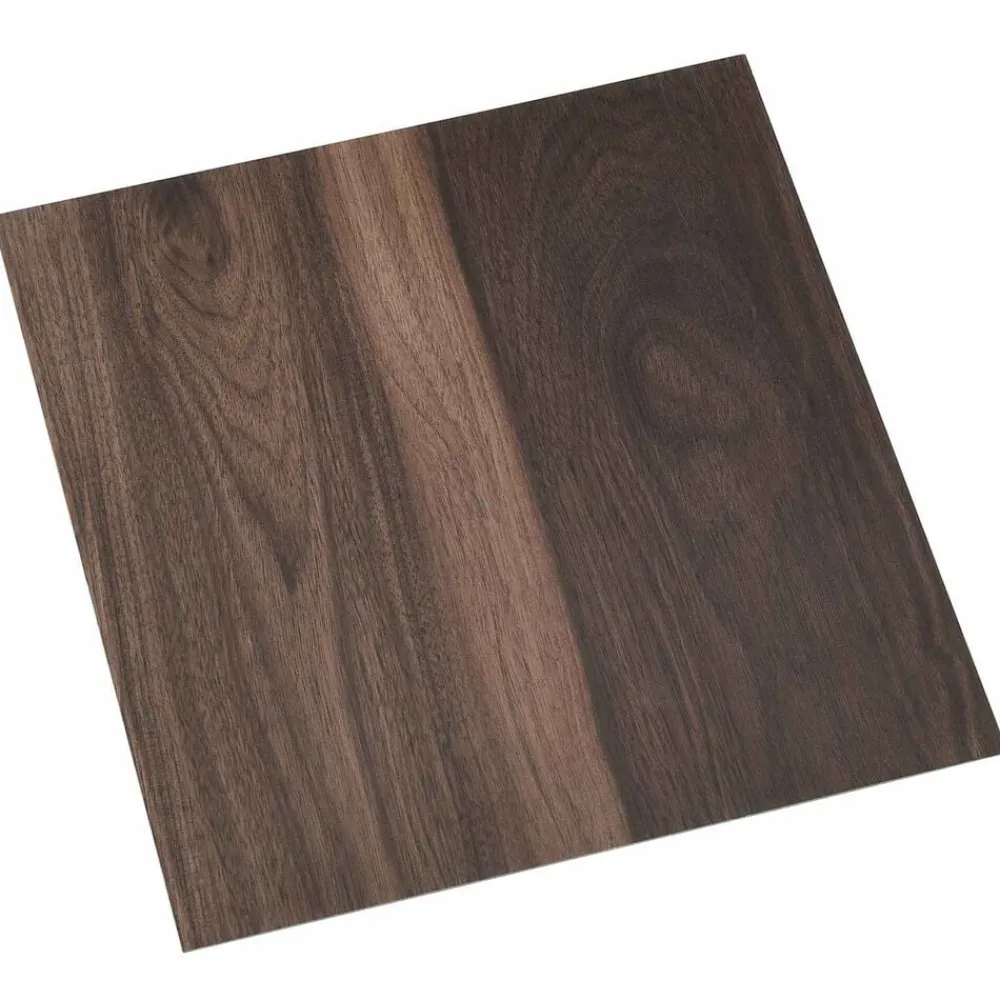 vidaXL Materiales De Construcción-Tablas de Suelo 55 pcs Marrón Oscuro 5,11 m² PVC