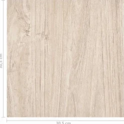 vidaXL Materiales De Construcción-Tablas de Suelo 55 pcs Marrón Claro 5,11 m² PVC