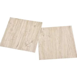 vidaXL Materiales De Construcción-Tablas de Suelo 55 pcs Marrón Claro 5,11 m² PVC
