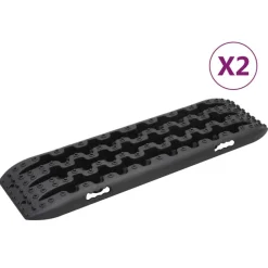 vidaXL Preparación En Caso De Emergencias-Tablas de tracción 2 unidades nailon 106x30,5x7 cm