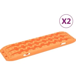 vidaXL Tablas de tracción 2 unidades nailon 106x30,5x7 cm Naranja Best