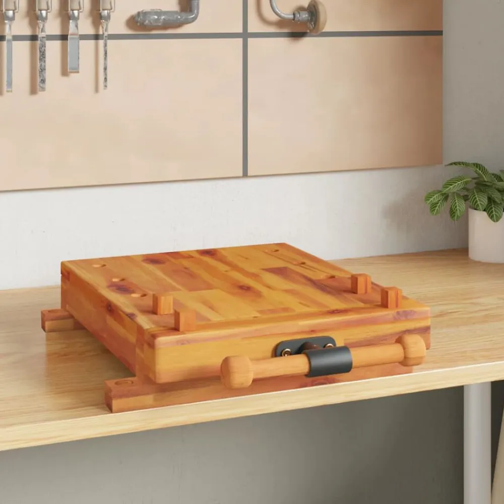 vidaXL Accesorios De Bricolaje-Tablero banco de trabajo con tornillo banco madera 52x44x9,5 cm