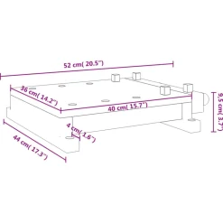 vidaXL Accesorios De Bricolaje-Tablero banco de trabajo con tornillo banco madera 52x44x9,5 cm