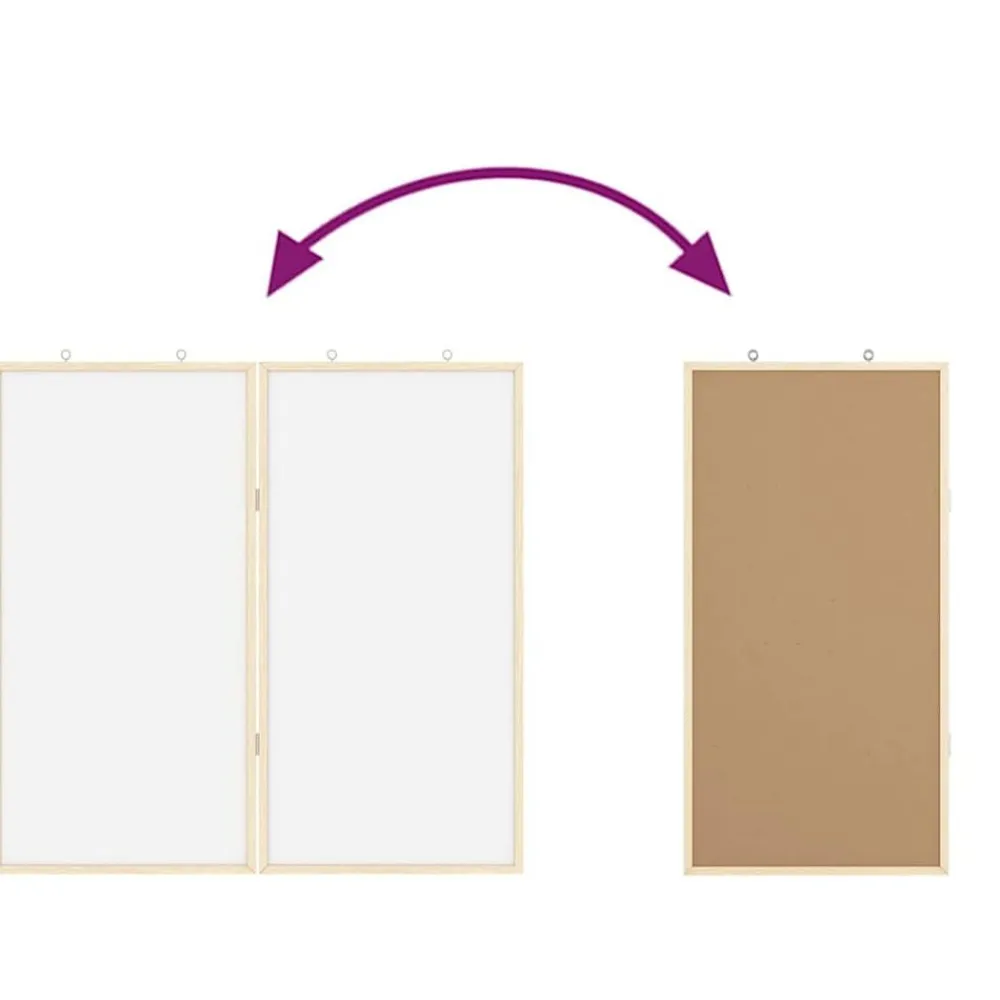 vidaXL Tablero de Anuncios 80 x 80 x 1.4 cm Madera maciza de pino Best