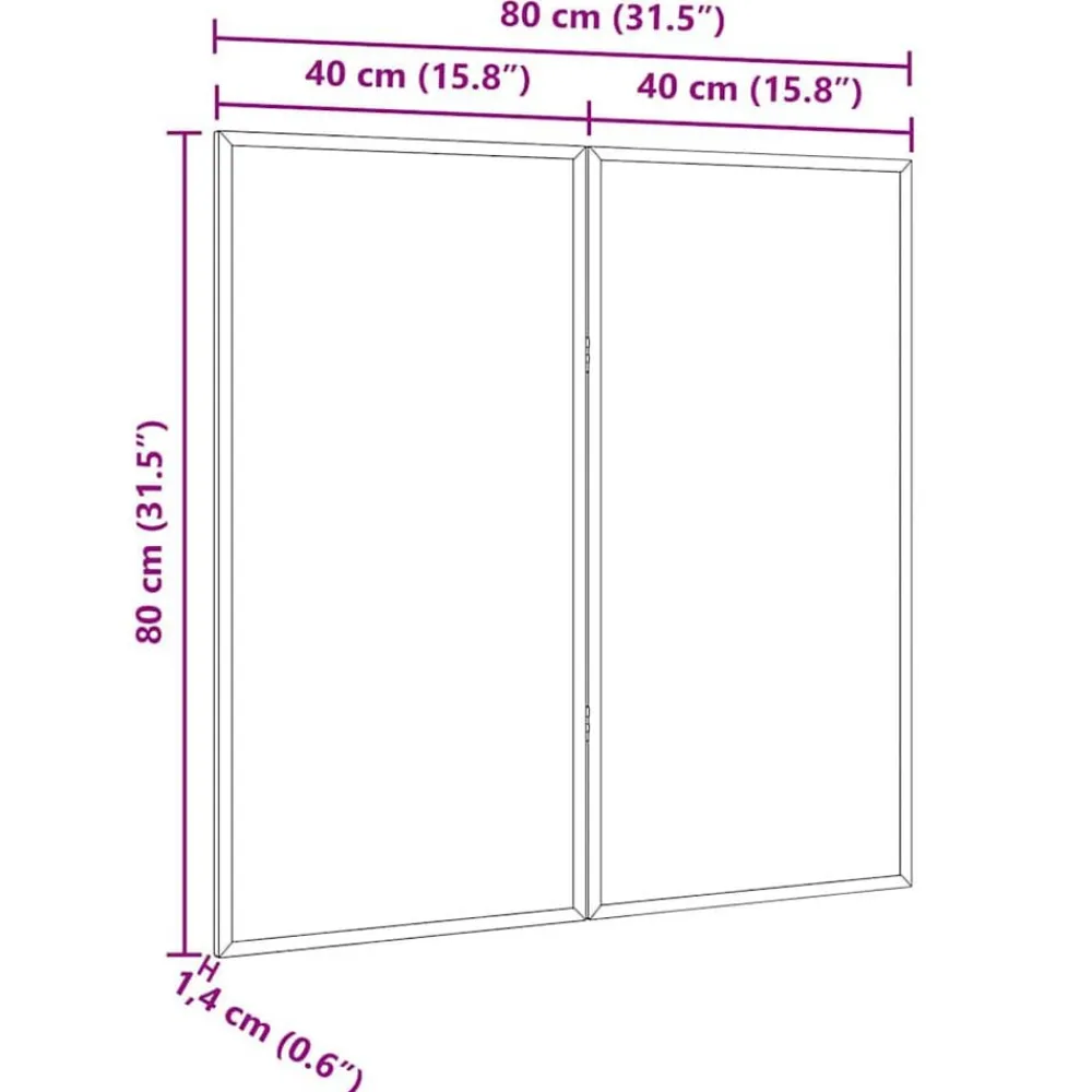 vidaXL Tablero de Anuncios 80 x 80 x 1.4 cm Madera maciza de pino Best