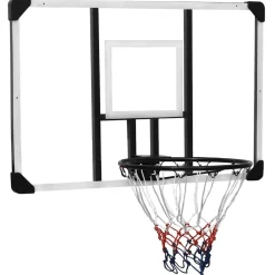 vidaXL Tablero de baloncesto policarbonato transparente 106x69x3 cm Online