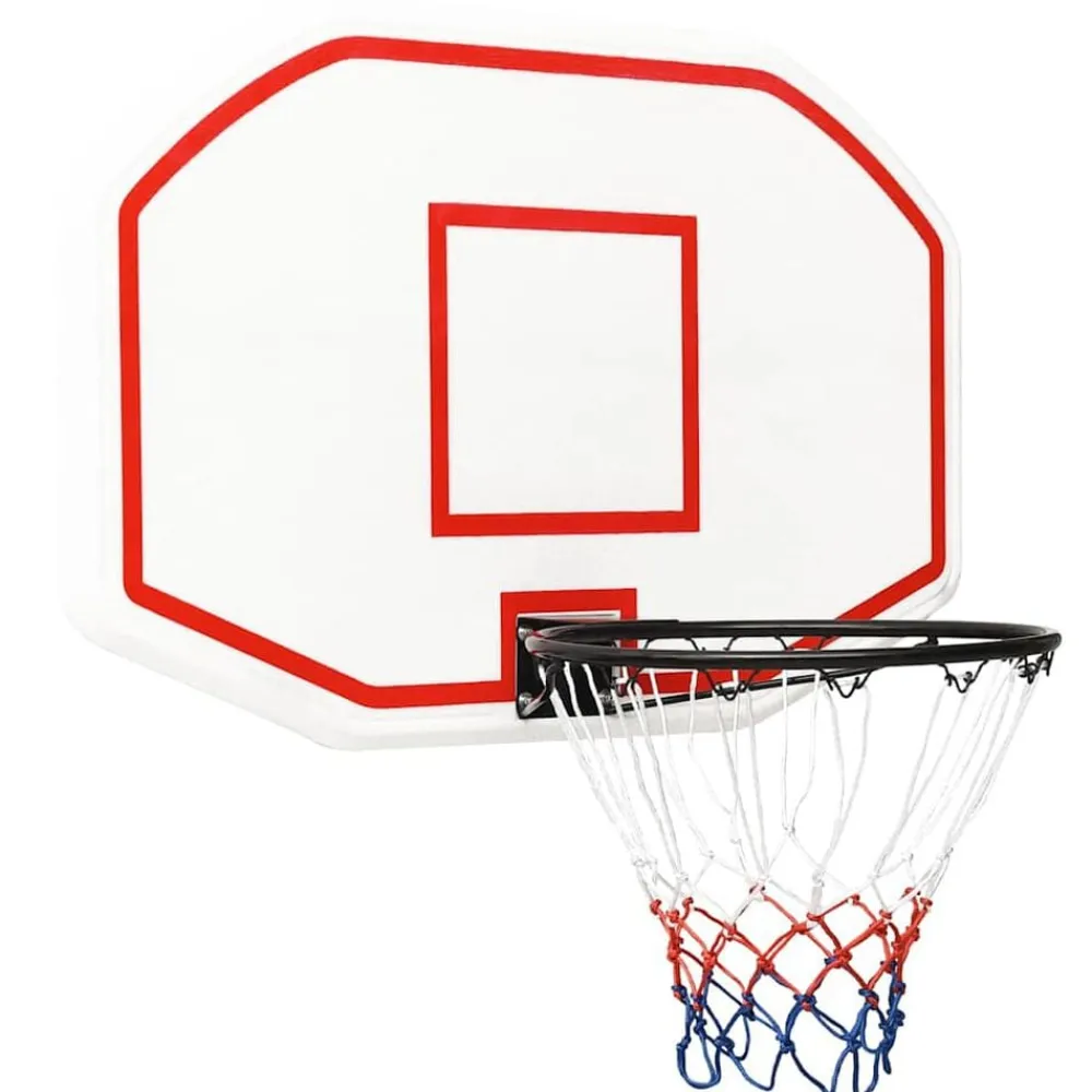 vidaXL Tablero de baloncesto polietileno 109x71x3 cm Blanco Online