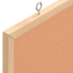 vidaXL Material De Oficina-Tablero de corcho con marco de madera de pino macizo 40x30 cm