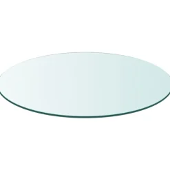 vidaXL Tablero de cristal templado redondo 300 mm Transparente Online