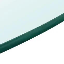 vidaXL Tablero de cristal templado redondo 300 mm Transparente Online